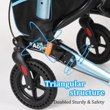 Rollator Walker for Seniors, Lightweight Foldable All Terrain Rolling Walker with seat, Aluminum T3815P363144