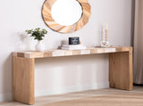 Modern Console, 62" Long Entryway with Chevron Patterned Top, Manufactured Wood Sofa W2729P356958