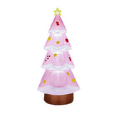 7.2FT Lighted Christmas Inflatable Decoration, Inflatable Pink Christmas Tree, Funny Blow Up Yard 09254776
