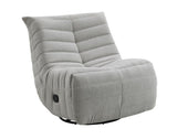 ZUN ACME Talmon Glider Recliner w/Swivel, Oyster Chenille LV03071