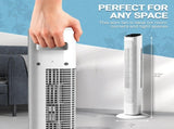 US Standard RTW-GR36 Tower Fan, 110V 45W, 36 Inch, Column Shape, White Plastic Body, Copper Motor, 13699804
