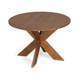 Round Dining Table Modern Farmhouse Kitchen Table, Cherry N779P266070C