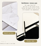 Small Coffee Table for Living Room,Modern Rock Beam Ceramic Coffee Table,Low Square Center Table W1911P268306