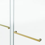 60*76" Frameless Double Sliding Shower Door, Double Shower Door, 3/8 SGCC Tempered Glass, T3177P320590