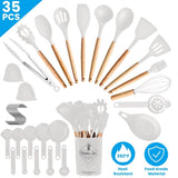 35Pcs Kitchen Cooking Utensils Set Spatula Set Baking Utensil Set Kitchen Accessories Necessities 36101078