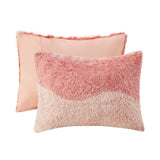 King/Cal King Ombre Shaggy Faux Fur Comforter Set B035P148300