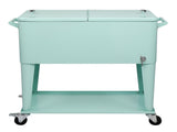 91*84.5*38.5cm Rectangular Plastic Box Frozen Insulation Cart Mint Green 43535541
