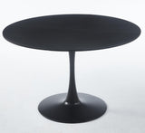 47.2INCH TULIP ROUND DINING TABLE,OFFICE TABLE,COFFEE TABLE,120X120X74CM,BLACK W234P281546