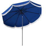 8.8FT Elegance Patio Umbrella, UPF 30 Outdoor Market Umbrella with 8 Ribs, Push Button Tilt,Navy 24616852