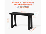 36-inch Console Table, Modern Wooden Desk for Behind the Couch, Rectangular Entryway Table, Slim 09673609