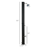 Solar heated shower 19188245