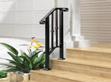 Matte Black Outdoor 1st Tier Iron Handrail 54990724