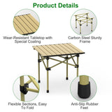 Folding Camping Table, Portable Upgraded Carbon Steel Table with Heavy Duty Carrying Bag, 41788191