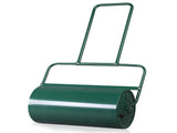24in Lawn Roller Iron Cylindrical Garden North America Black 78420413