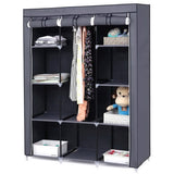 ZUN 67" Portable Closet Organizer Wardrobe Storage Organizer with 10 Shelves Quick and Easy to Assemble 09015276