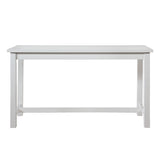 ZUN 4pc Counter Height Dining Set White Finish Counter Height Table w Drawer Built-in USB Ports Power B011P151857