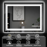 20x28 Inch Frameless LED Bathroom Mirror,Smart Mirror T3757P347025