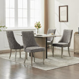 Rayon Cloth Flocking Chenille Dining Chairs Channel Kitchen Dinner Chair Comfy Fabric Upholstered 09269863