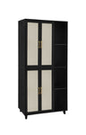ZUN 4 Door Cabinet with 4 Shelves with 4 Adjustable Inner Shelves, Storage Cabinet 76897241