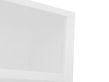 Nora Modular 60 inch High Bookshelf, No Assembly Required, Jasmine White and Barnwood Finish B108P345202