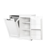 Laundry Cabinet with Doors and shelf, Tilt-Out Laundry Hamper, Freestanding Style, Adjustable Shelf, W331P280824