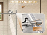 60" W x 78" H Chrome Reversible Installation Double Bypass Sliding Shower Door Easy Installation T5923P508683