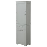 ZUN Tall Bathroom Storage Cabinet, Storage Cabinet with Two Different Size Drawers and Adjustable Shelf, 77184411