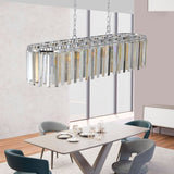(Same as W1340P189407/L5018) Modern Oval Crystal ceiling chandelier Luxury Home Decor Light Fixture