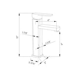 DAX Single Handle Bathroom Faucet Brushed Nickel Finish B2702P227028