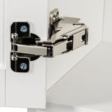 Bathroom Mirror Cabinet - Two Door Wall Cabinet Bathroom Vanity Mirror Cabinet with Facial Tissues W331P279735