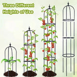 6.2ft Garden Obelisk Trellis,Lightweight Rustproof Plastic Coated Metal Tall Tower Trellis 76173444