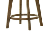 Joplin 20.5" Walnut Ladder Back Counter Height Swivel Chair with Upholstered Seat B061131269