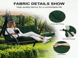 Outdoor Swing Cushions 60 Inch, Waterproof 4" Thick Porch Swing Cushion Replacement with Backrest 34767140