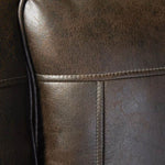 ZUN Leinster Faux Leather Upholstered Nailhead Chair and Ottoman 2 pieces set T2574P196591