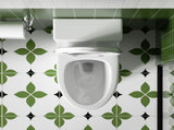 1.28 GPF Side-Single-flush One Piece Toilet, Water-Saving Elongated Comfort Height Floor Mounted, W3192P277906