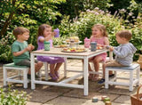 5-piece children's patio table and chair set , 29.5 inches, khaki, pink, purple, 68279899