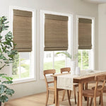 ZUN Bamboo Light Filtering Roman Shade 64"L B035129691