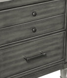 Transitional Style Gray Finish 1pc Nightstand of Drawers Versatile Look Bedroom Furniture B01158486