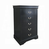 ZUN Black 5-Drawer Chest B062P209041