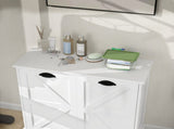 Two-Compartment Tilt-Out Laundry Sorter Cabinet-White W282P190993