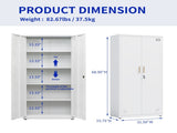 High Storage Cabinet with 2 Doors and 4 Partitions to Separate 5 Storage Spaces, Home/ Office Design 18088777