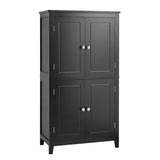 ZUN Elegant Bathroom Floor Storage Cabinet, Bathroom Storage Unit, Freestanding Cabinet with 4 Doors, 96700316