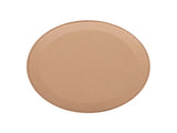 Mode 18" Leatherette Round C-Shaped Sofa Side Table, Saddle Brown Faux Leather B2719P246001