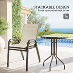 ZUN Outdoor dining table and chair 89297589