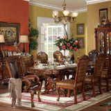 Brown and Cherry Oak Arm Chair with Nailhead Trim B062P209245