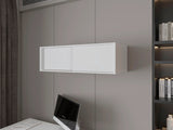 White Floating Cabinet with Sliding Door B062P252214
