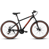 ZUN Ecarpat Mountain Bike 27.5 Inch Wheel, 21-Speed Disc Brakes Trigger Shifter, Carbon Steel Frame Mens W2563P156278