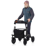 Outdoor Rolling Rollator Walker 9.5" All-Terrain Wheels, 6-Level Adjustable , Foldable, 84641640