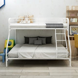Twin-Over-Full Metal Bunk Bed, Heavy Duty Bunk Bed,Easy Assembly with Enhanced Upper-Level W840140153