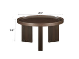 Lakita Dark Blond High Gloss & Smoked Oak End Table B2726P442584